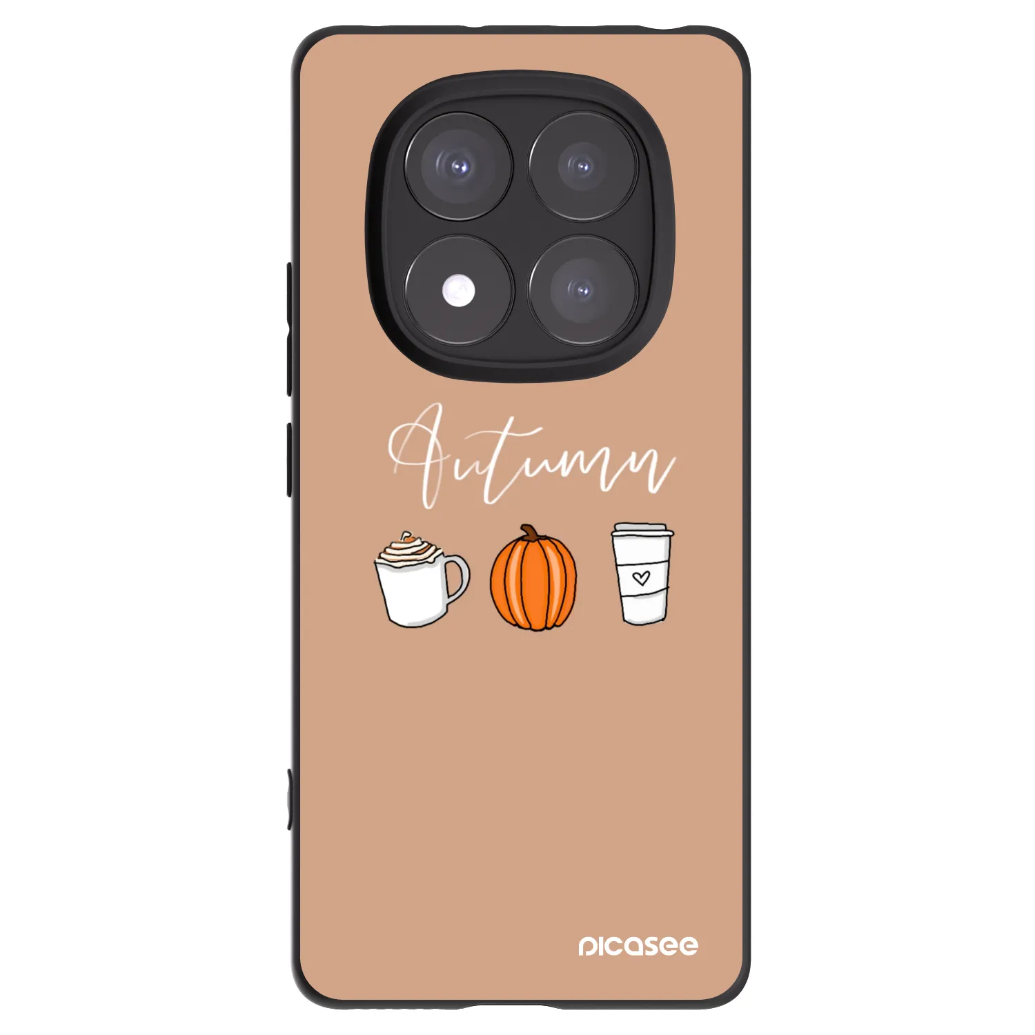 Picasee Xiaomi Redmi Note 14 Pro 5G Hülle - Schwarzes Silikon - Autumn