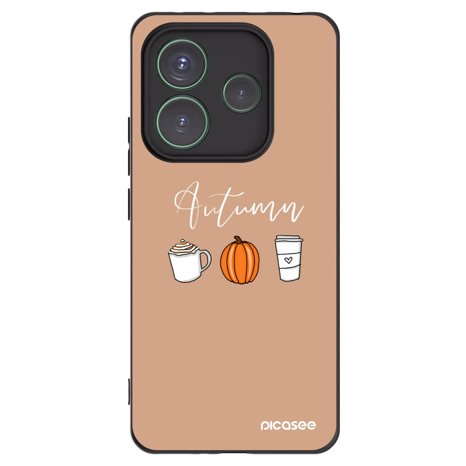 Picasee Xiaomi Redmi Note 14 5G Hülle - Schwarzes Silikon - Autumn