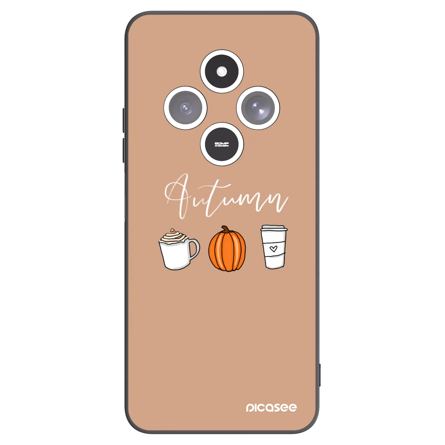 Picasee Xiaomi Redmi 14C Hülle - Schwarzes Silikon - Autumn