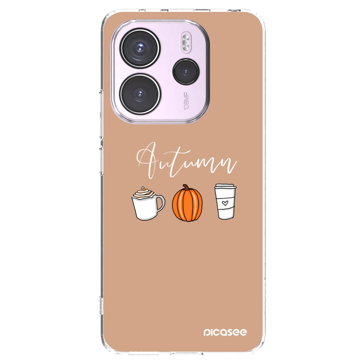 Picasee Xiaomi Redmi Note 14 4G Hülle - Transparentes Silikon - Autumn