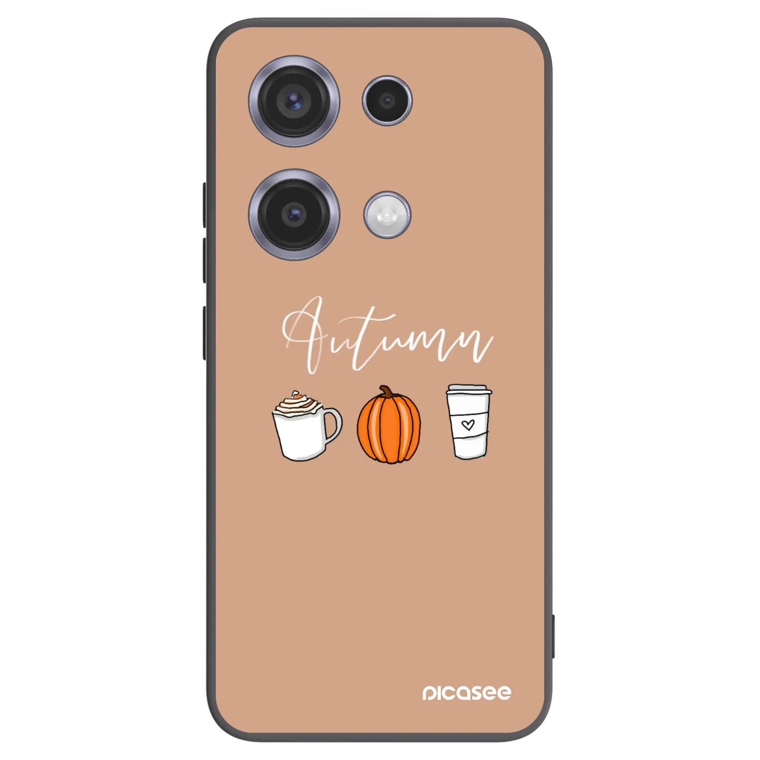 Picasee Xiaomi Redmi Note 14S Hülle - Schwarzes Silikon - Autumn