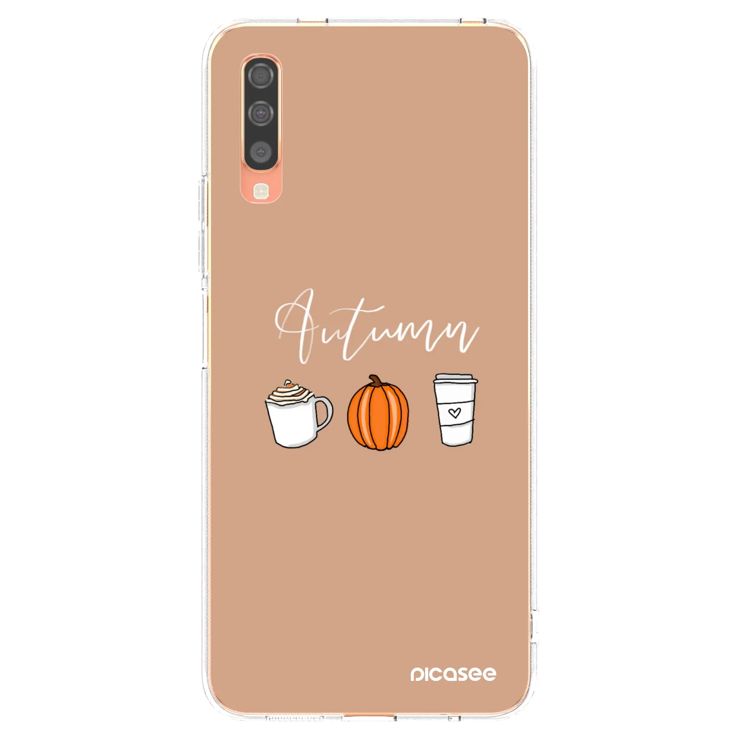 Picasee Samsung Galaxy A70 A705F Hülle - Transparentes Silikon - Autumn