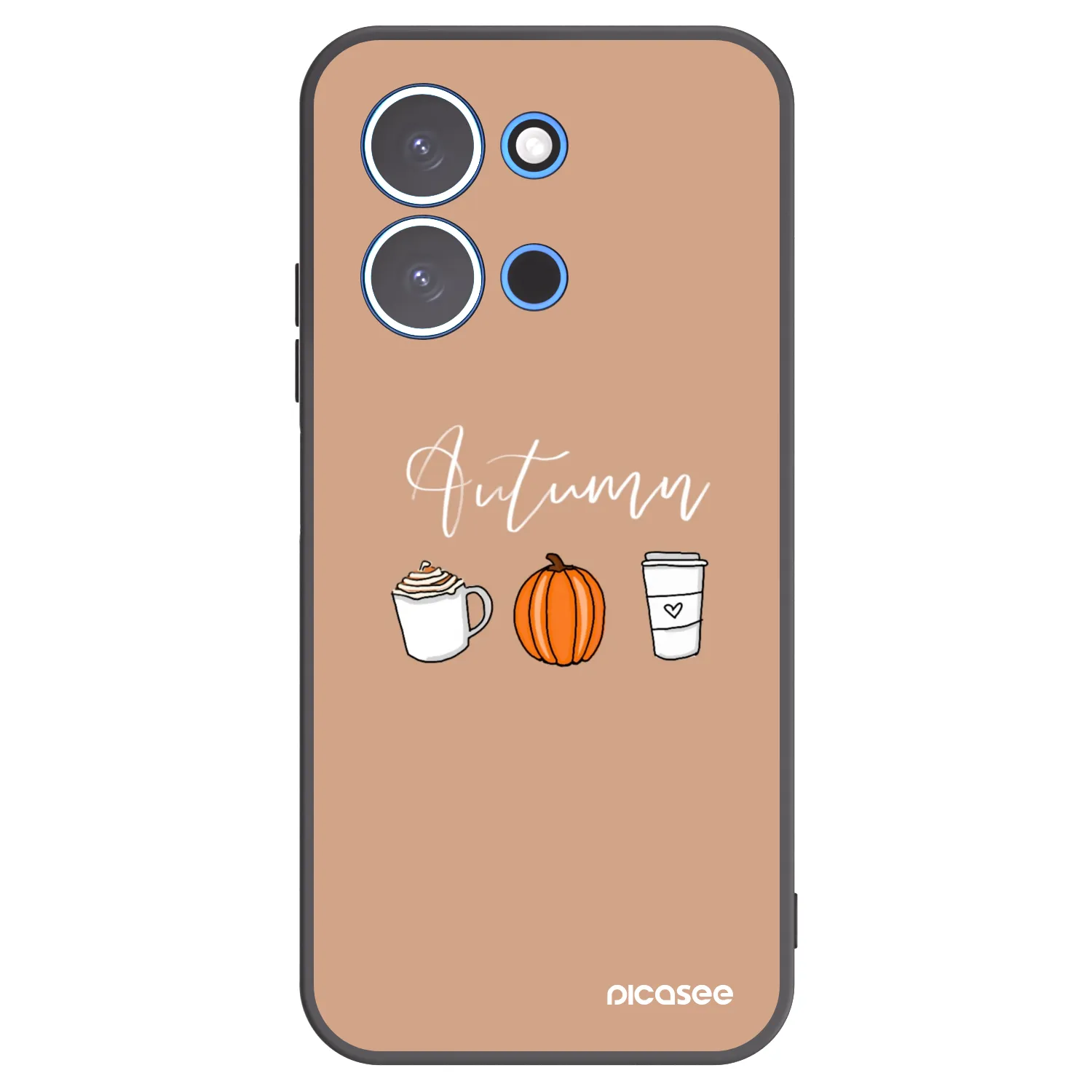 Picasee Xiaomi Redmi 15C 4G Hülle - Schwarzes Silikon - Autumn