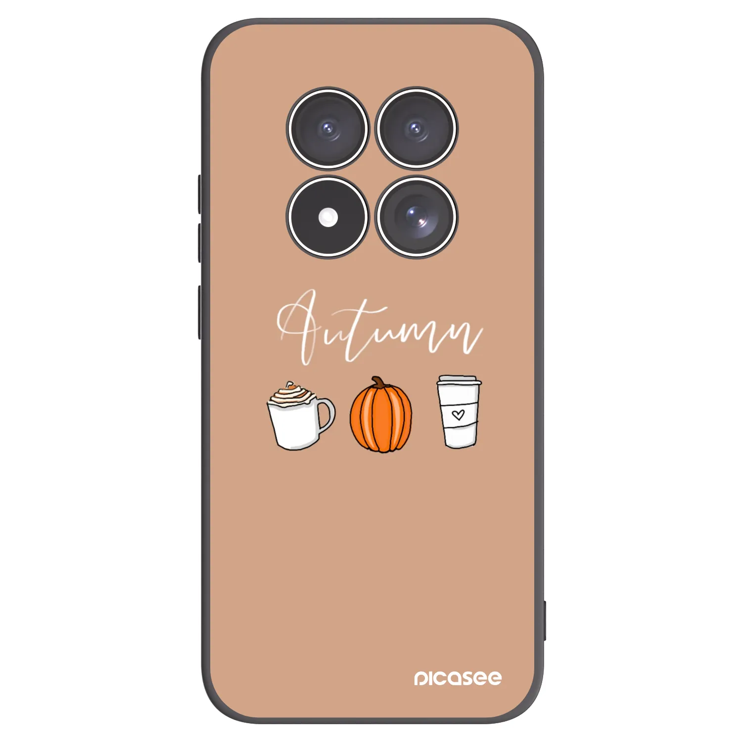 Picasee Xiaomi Redmi Note 15 Pro 4G Hülle - Schwarzes Silikon - Autumn