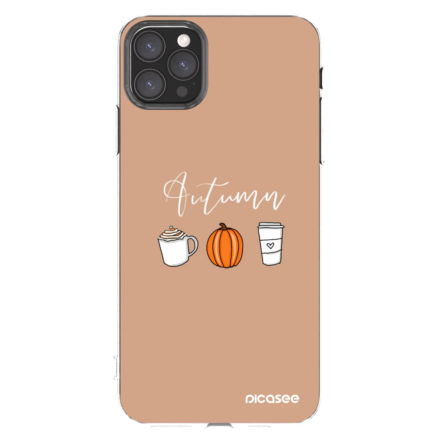Picasee Apple iPhone 11 Pro Max Hülle - Transparentes Silikon - Autumn