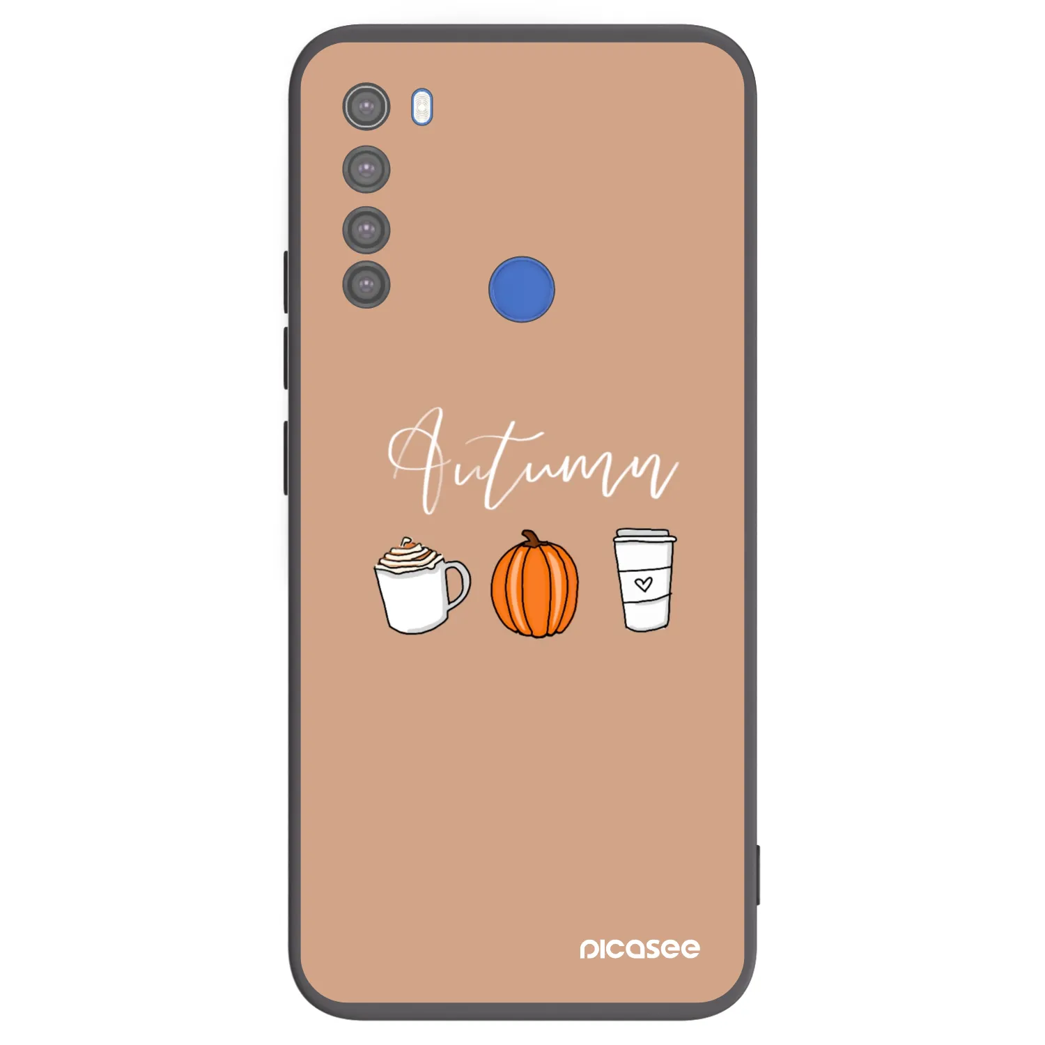 Picasee Xiaomi Redmi Note 8T Hülle - Schwarzes Silikon - Autumn
