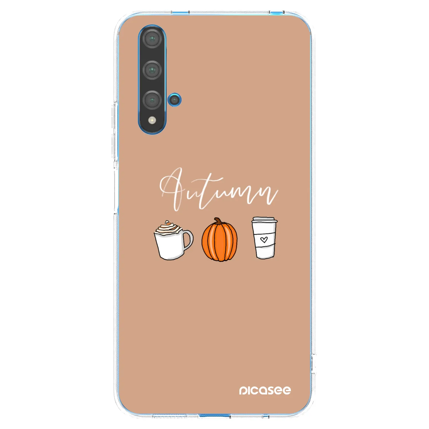 Picasee Huawei Nova 5T Hülle - Transparentes Silikon - Autumn