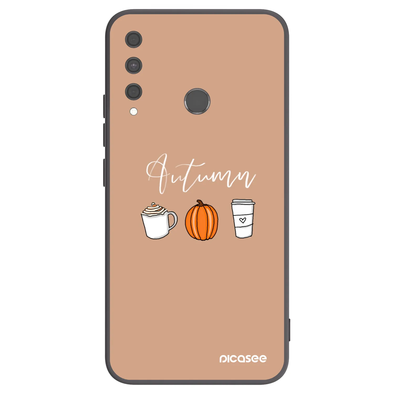 Picasee Huawei P40 Lite E Hülle - Schwarzes Silikon - Autumn