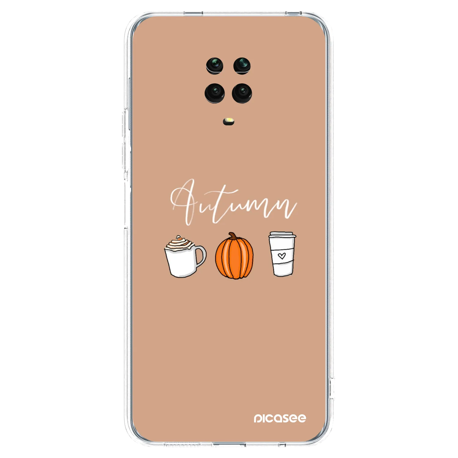 Picasee Xiaomi Redmi Note 9 Pro Hülle - Transparentes Silikon - Autumn