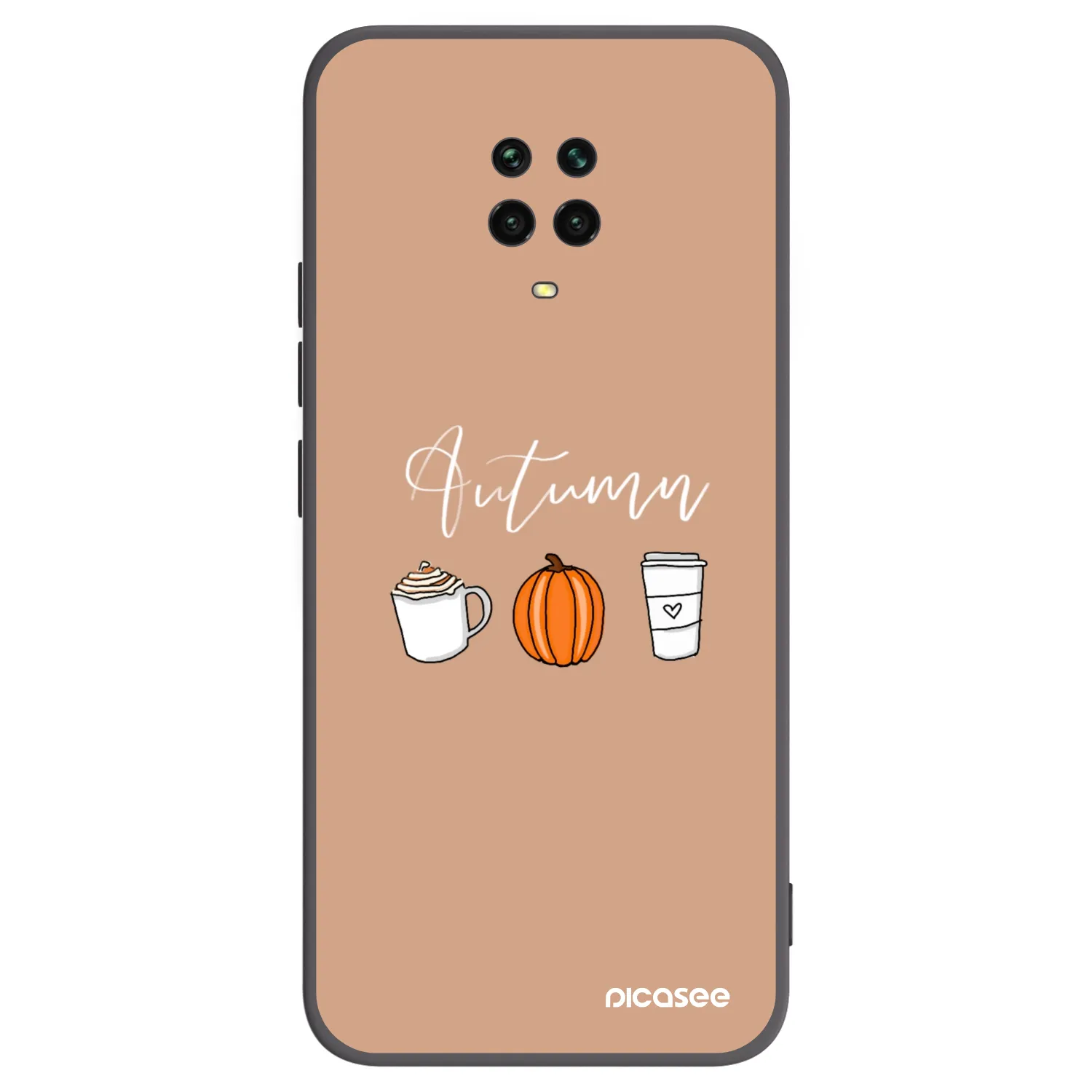Picasee Xiaomi Redmi Note 9 Pro Hülle - Schwarzes Silikon - Autumn