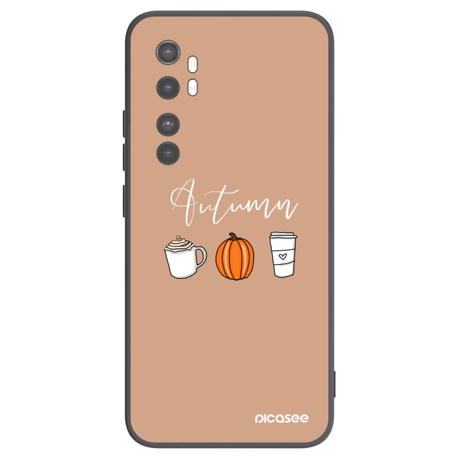 Picasee Xiaomi Mi Note 10 Lite Hülle - Schwarzes Silikon - Autumn