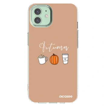 Picasee Apple iPhone 12 Hülle - Transparentes Silikon - Autumn