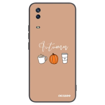 Picasee Vivo Y11s Hülle - Schwarzes Silikon - Autumn