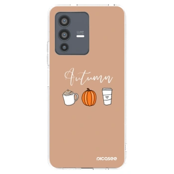 Picasee Vivo V23 5G Hülle - Transparentes Silikon - Autumn