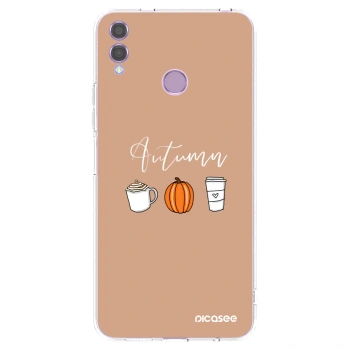 Picasee Honor 8X Hülle - Transparentes Silikon - Autumn