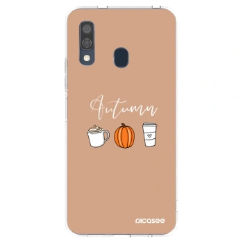 Picasee Samsung Galaxy A40 A405F Hülle - Transparentes Silikon - Autumn