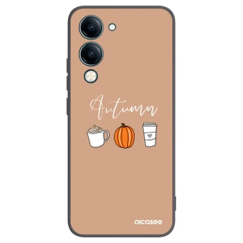 Picasee Vivo Y29s 5G Hülle - Schwarzes Silikon - Autumn