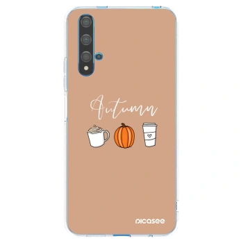 Picasee Huawei Nova 5T Hülle - Transparentes Silikon - Autumn