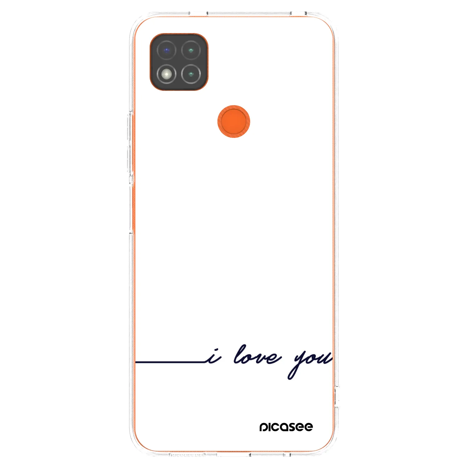 Picasee Xiaomi Redmi 9C Hülle - Transparentes Silikon - Ich liebe dich