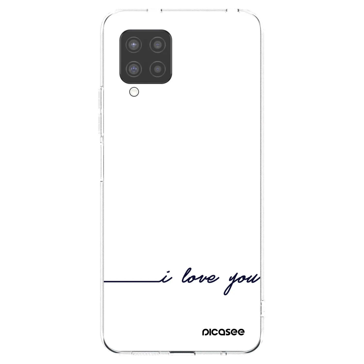 Picasee Samsung Galaxy A42 A426B Hülle - Transparentes Silikon - Ich liebe dich