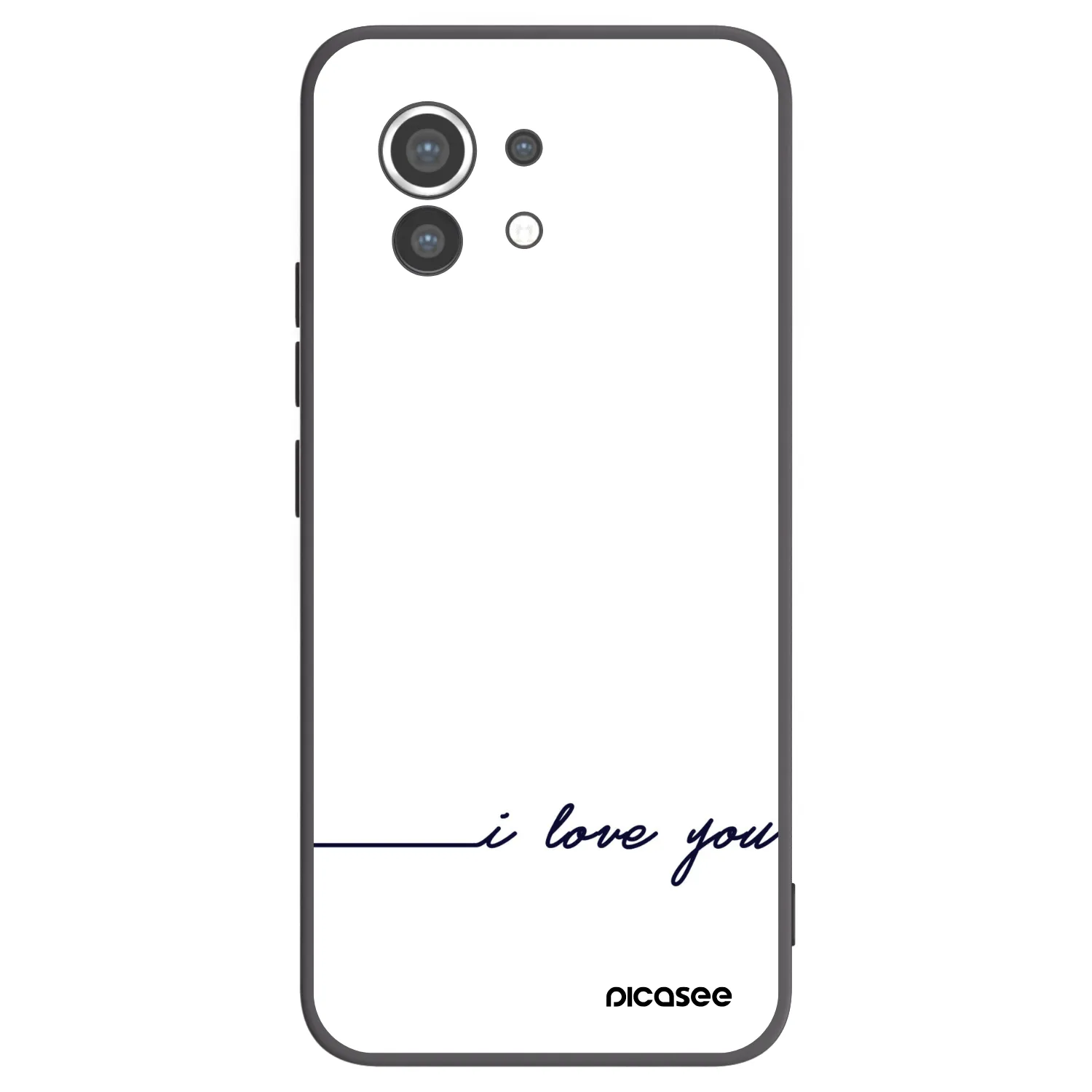 Picasee Xiaomi Mi 11 Hülle - Schwarzes Silikon - Ich liebe dich