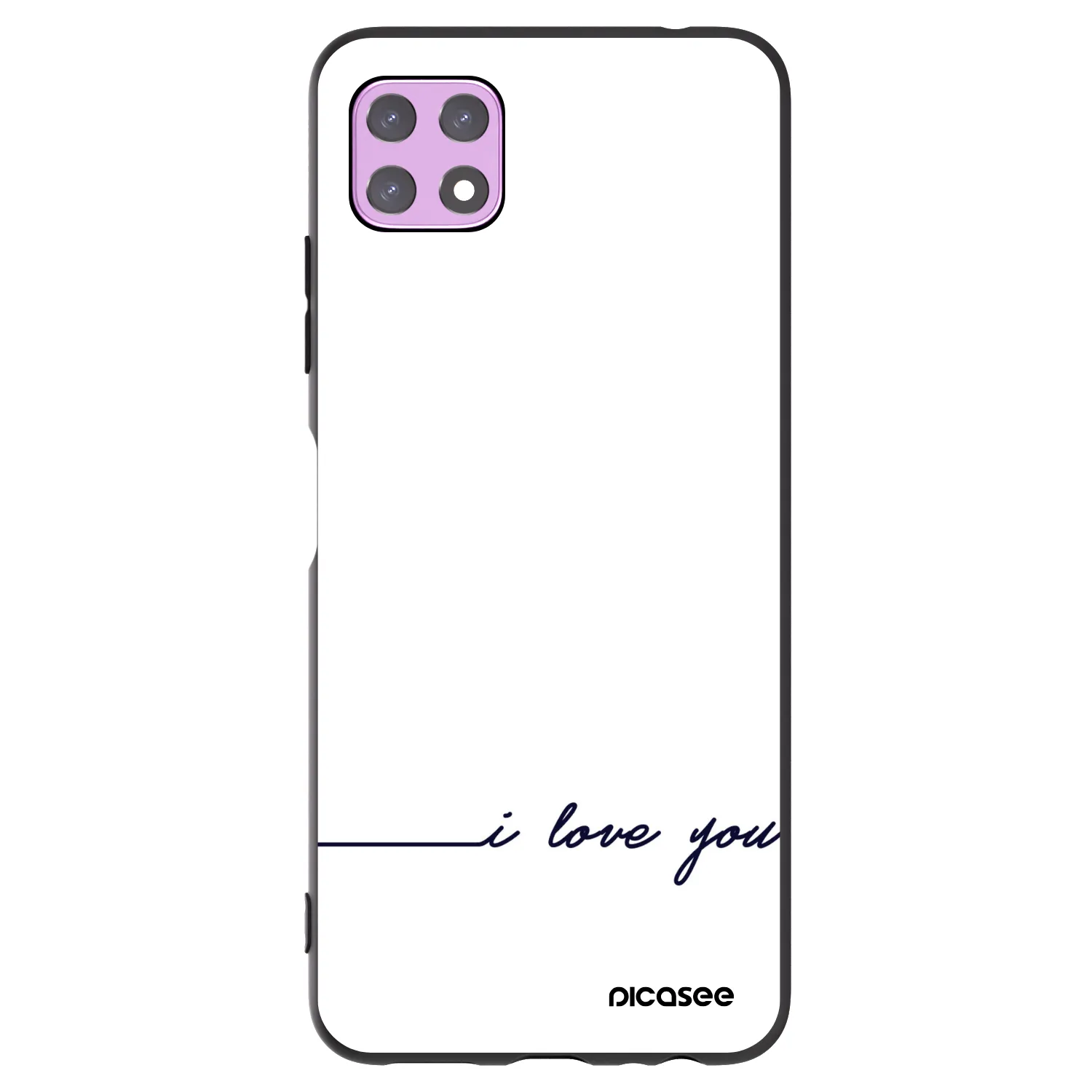 Picasee Samsung Galaxy A22 A226B 5G Hülle - Schwarzes Silikon - Ich liebe dich