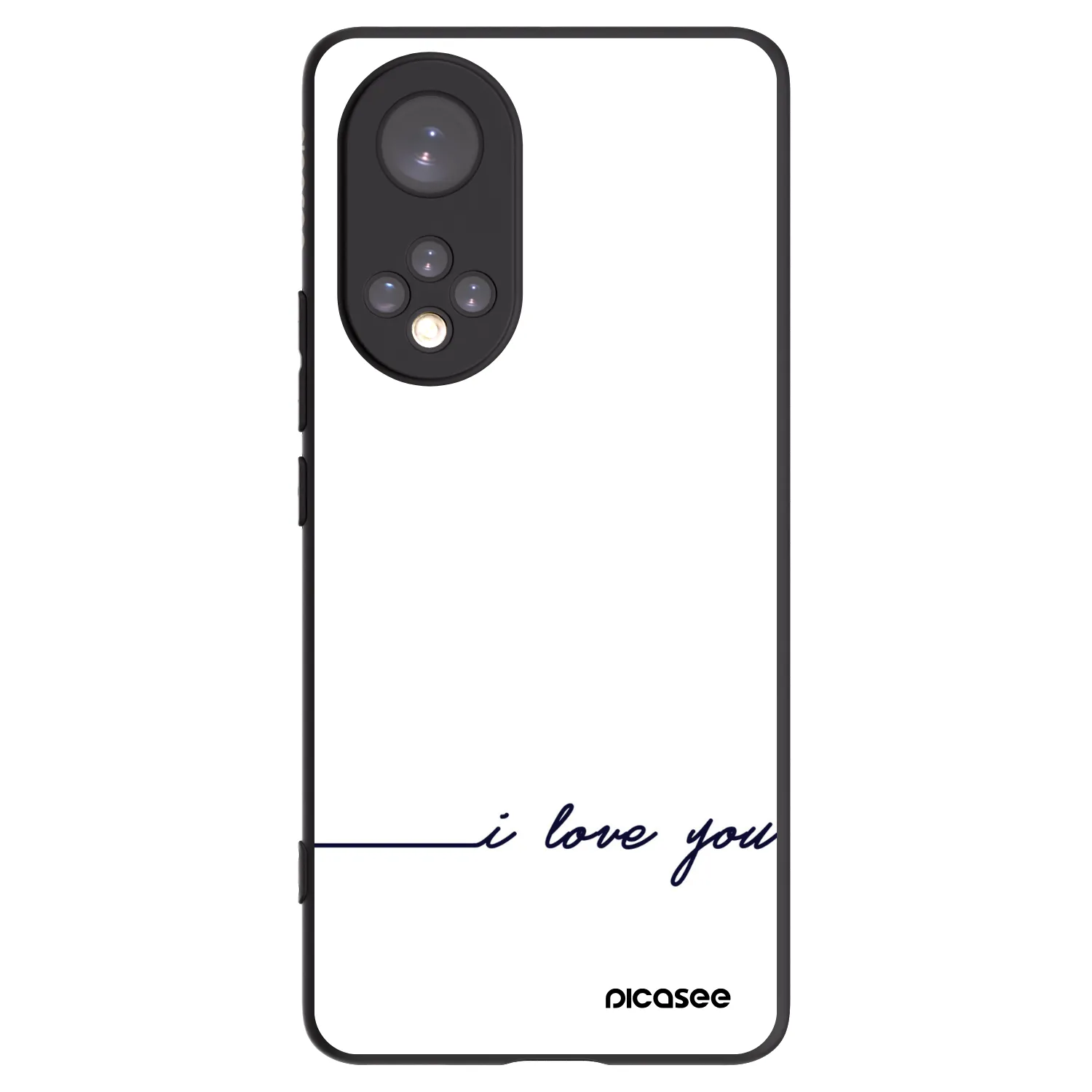 Picasee Honor 50 5G Hülle - Schwarzes Silikon - Ich liebe dich