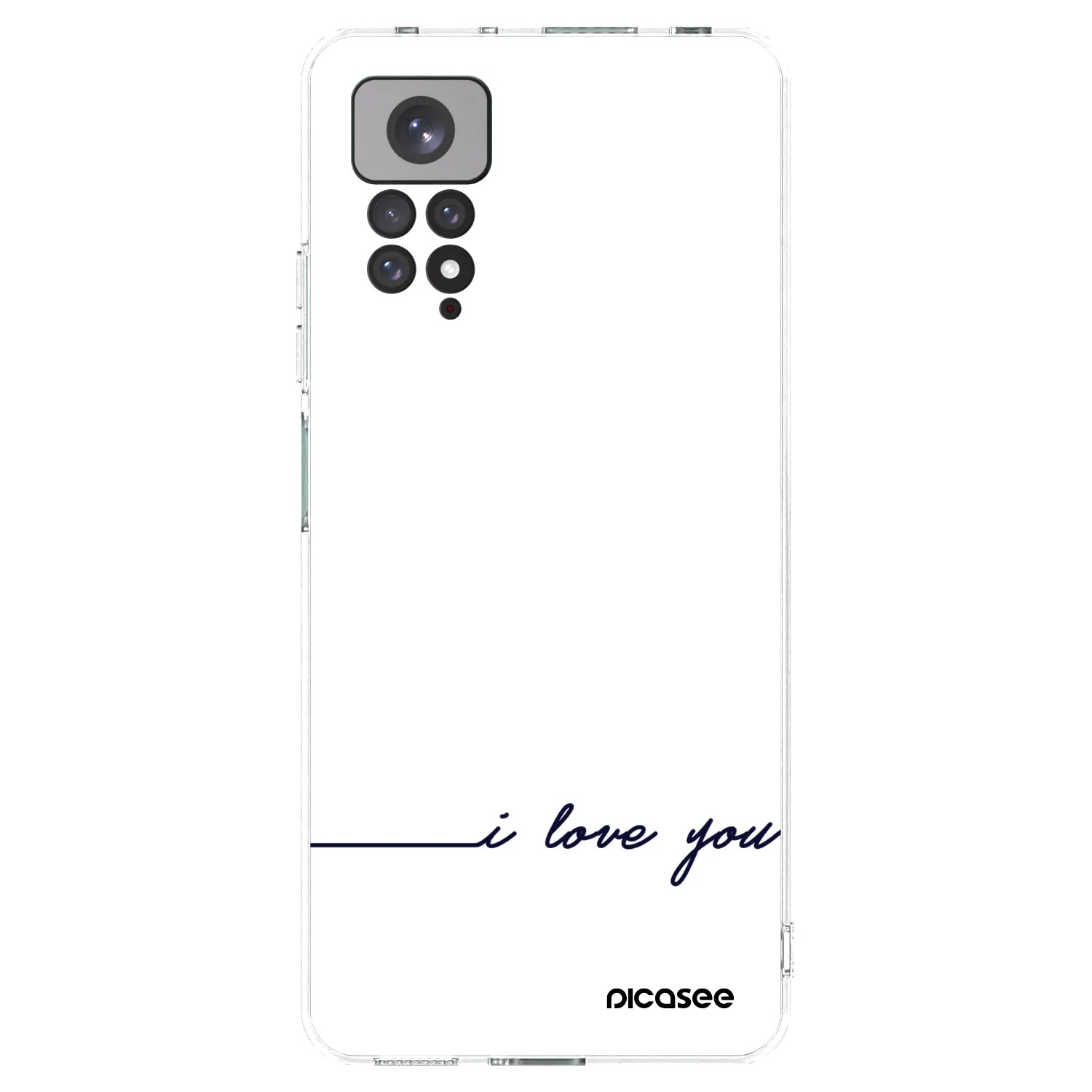 Picasee Xiaomi Redmi Note 11 Hülle - Transparentes Silikon - Ich liebe dich