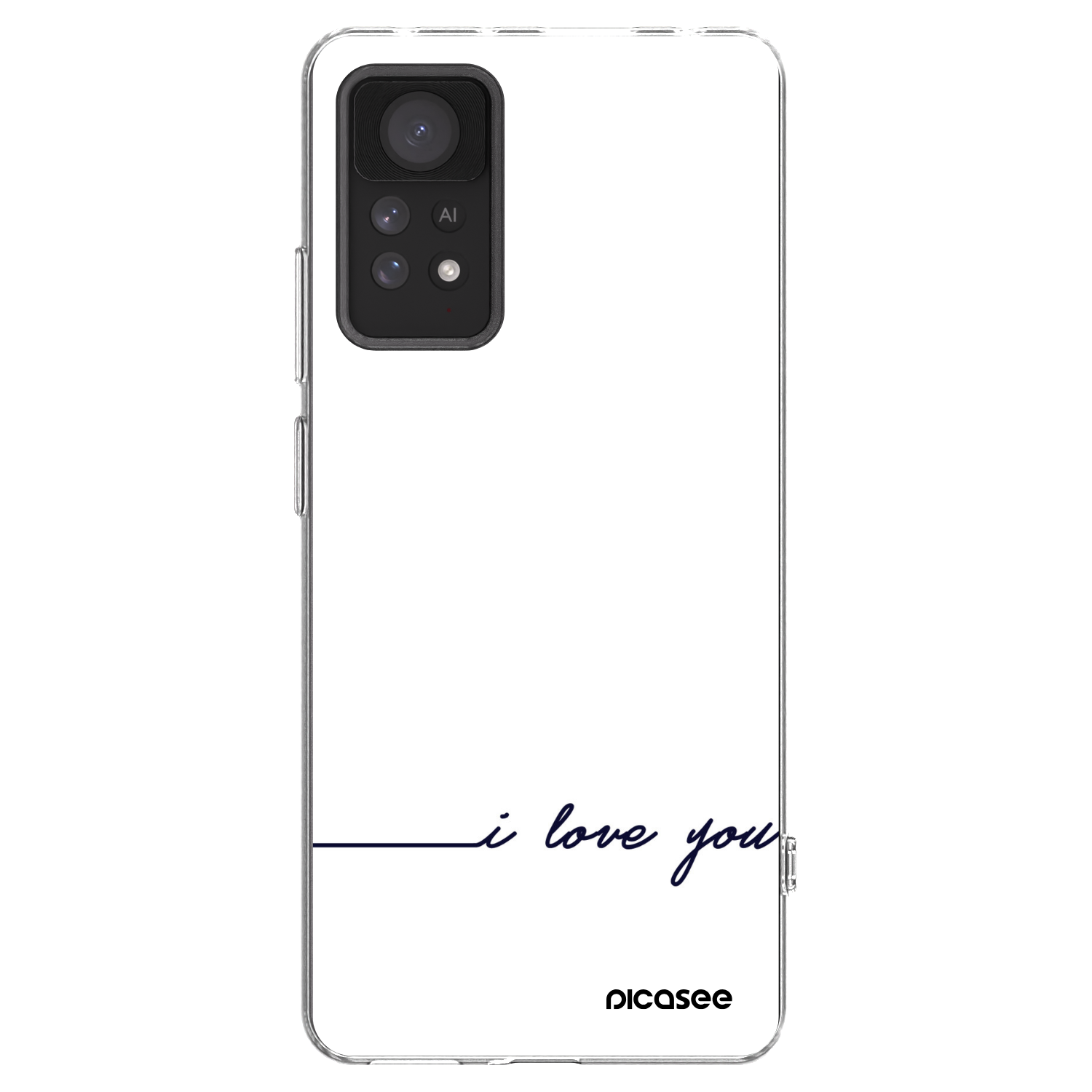 Picasee Xiaomi Redmi Note 11 Pro 5G Hülle - Transparentes Silikon - Ich liebe dich