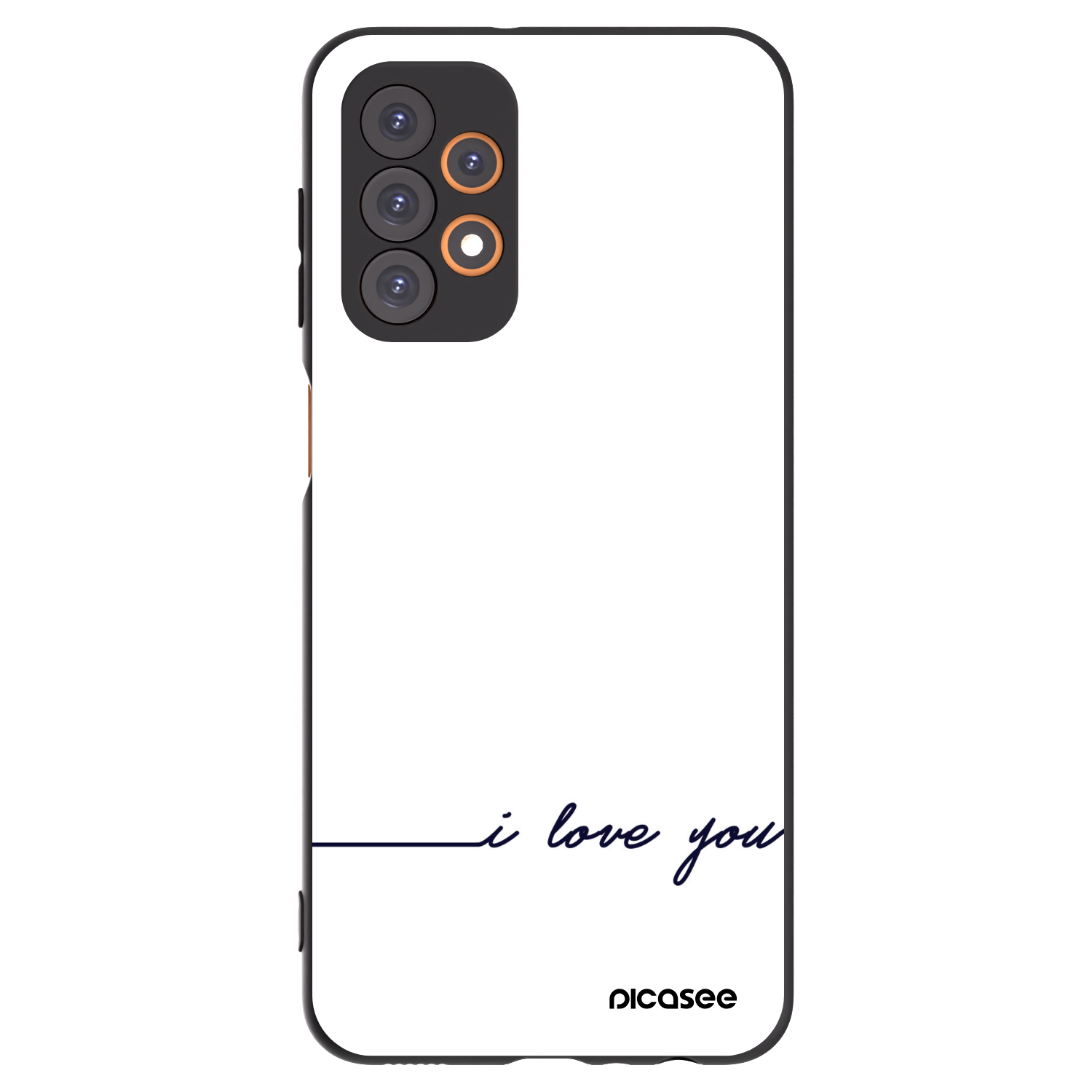 Picasee Samsung Galaxy A23 A235F 4G Hülle - Schwarzes Silikon - Ich liebe dich