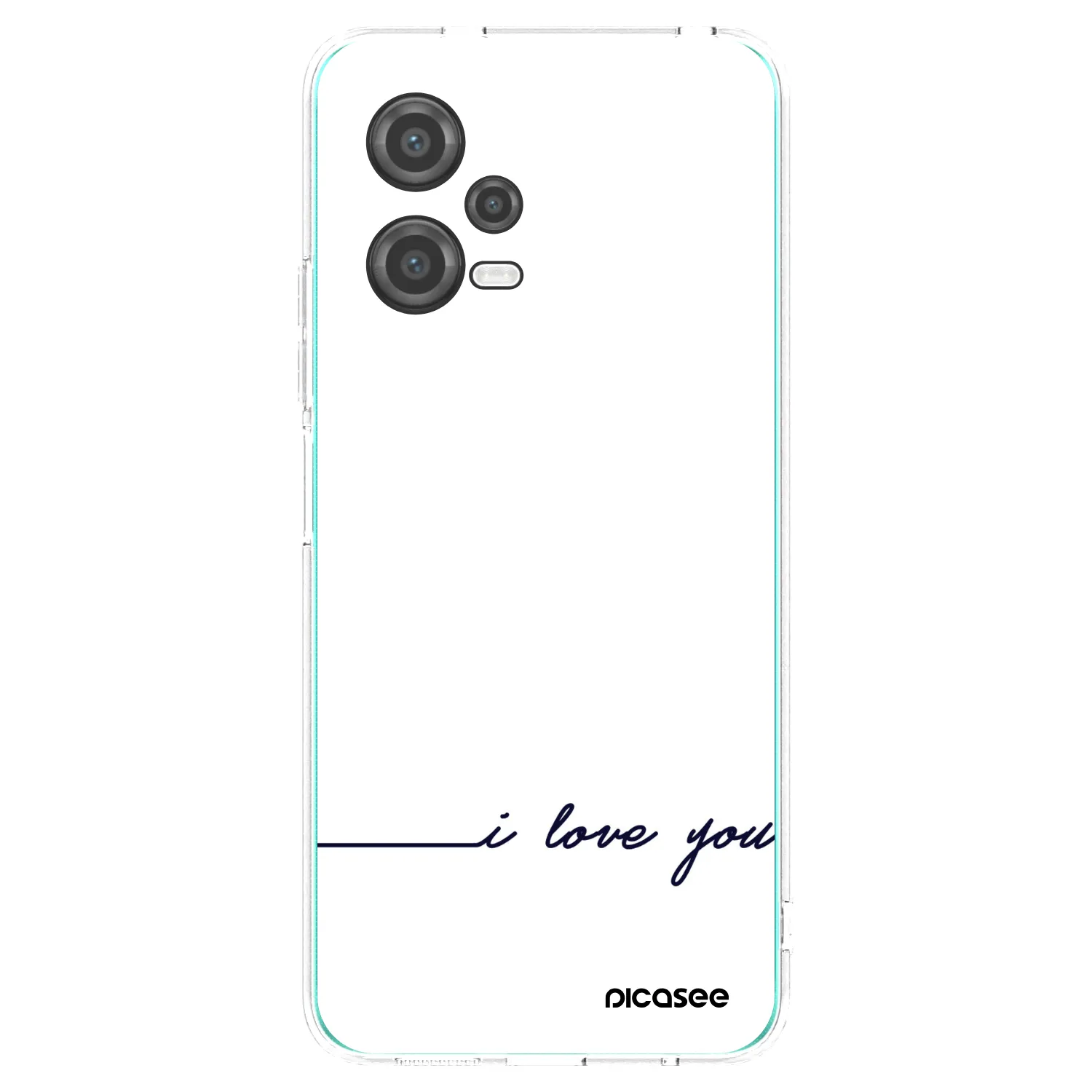 Picasee Xiaomi Poco X5 Hülle - Transparentes Silikon - Ich liebe dich
