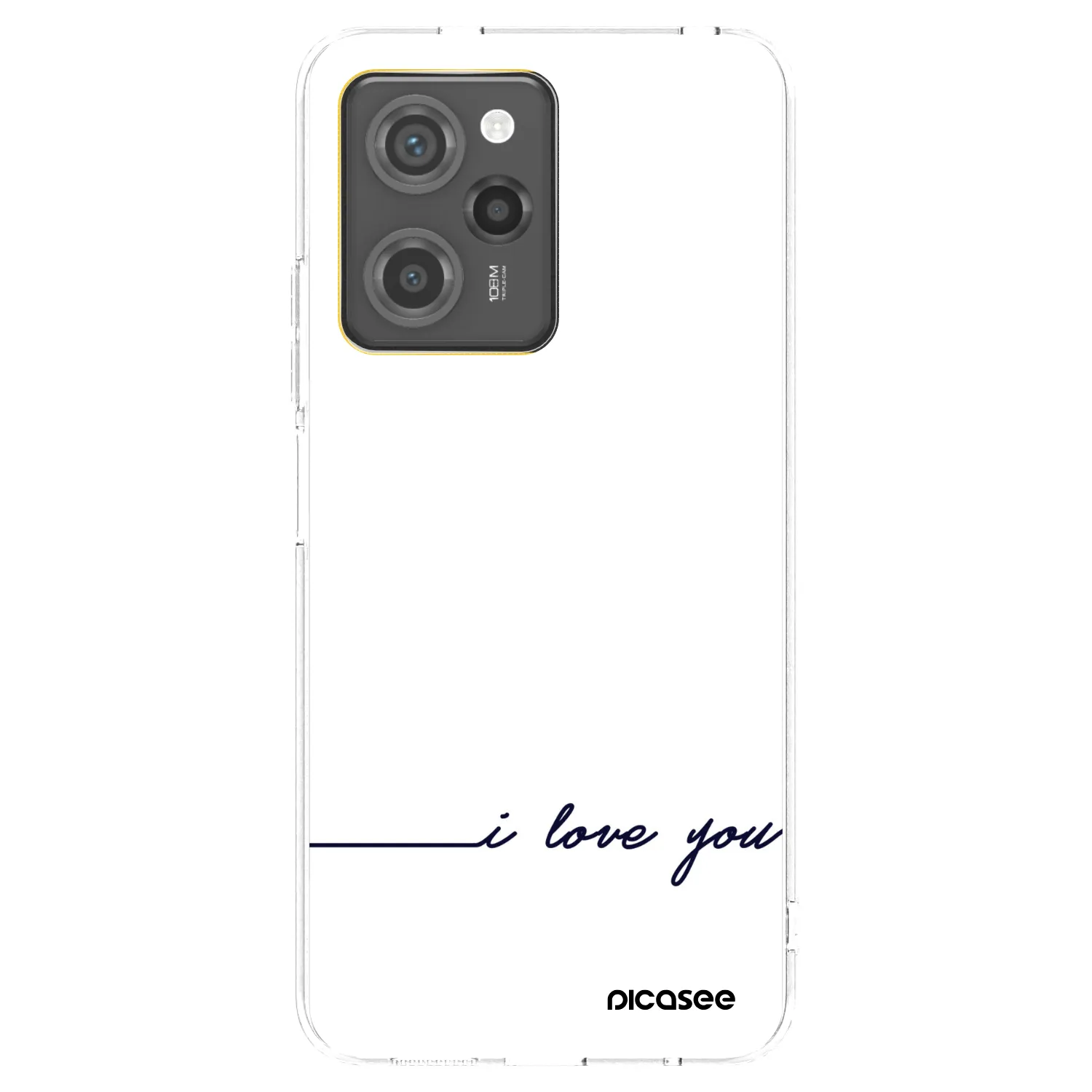 Picasee Xiaomi Poco X5 Pro Hülle - Schwarzes Silikon - Ich liebe dich
