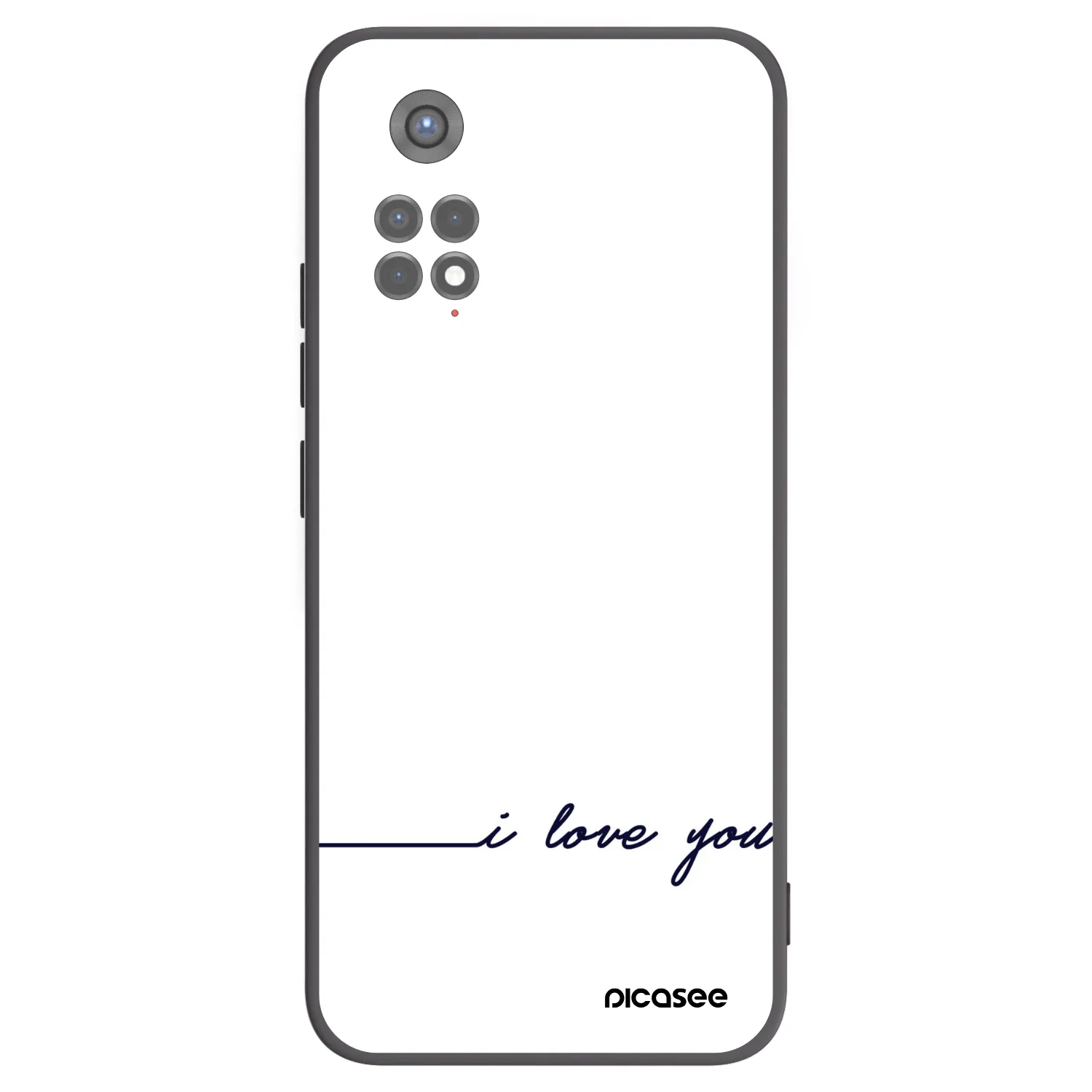 Picasee Xiaomi Redmi Note 11S 5G Hülle - Schwarzes Silikon - Ich liebe dich
