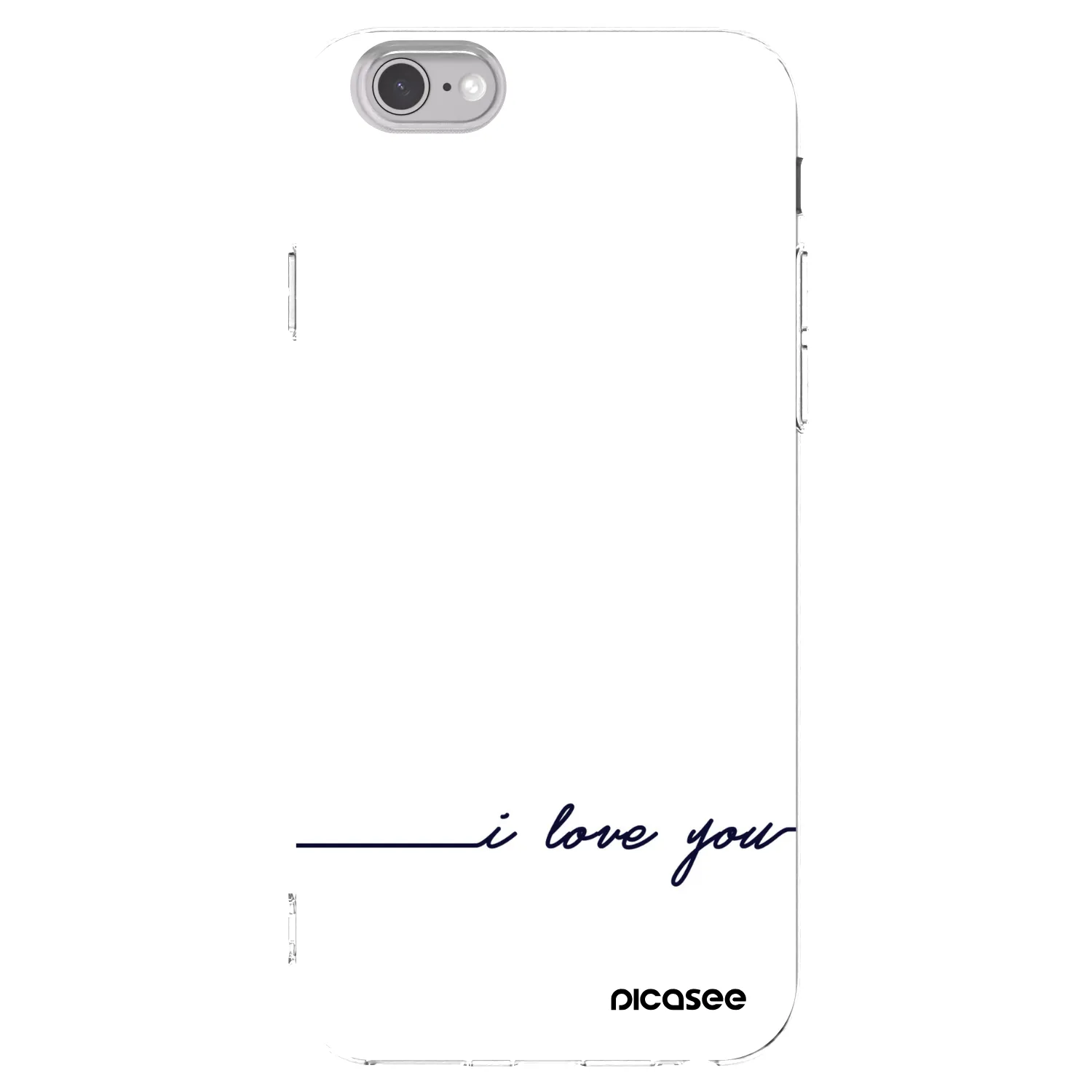 Picasee Apple iPhone 6/6S Hülle - Transparentes Silikon - Ich liebe dich