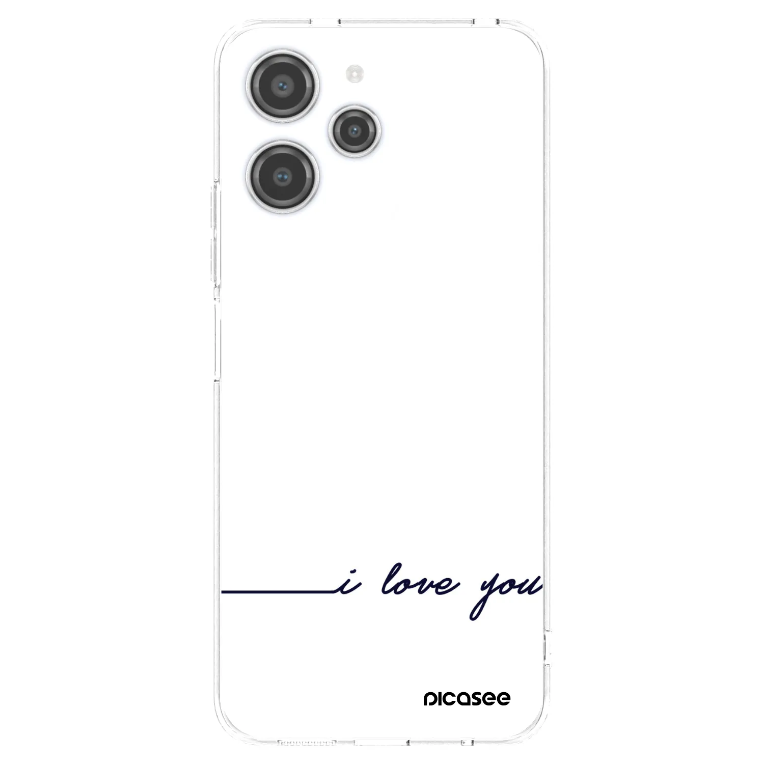 Picasee Xiaomi Redmi 12 4G Hülle - Transparentes Silikon - Ich liebe dich