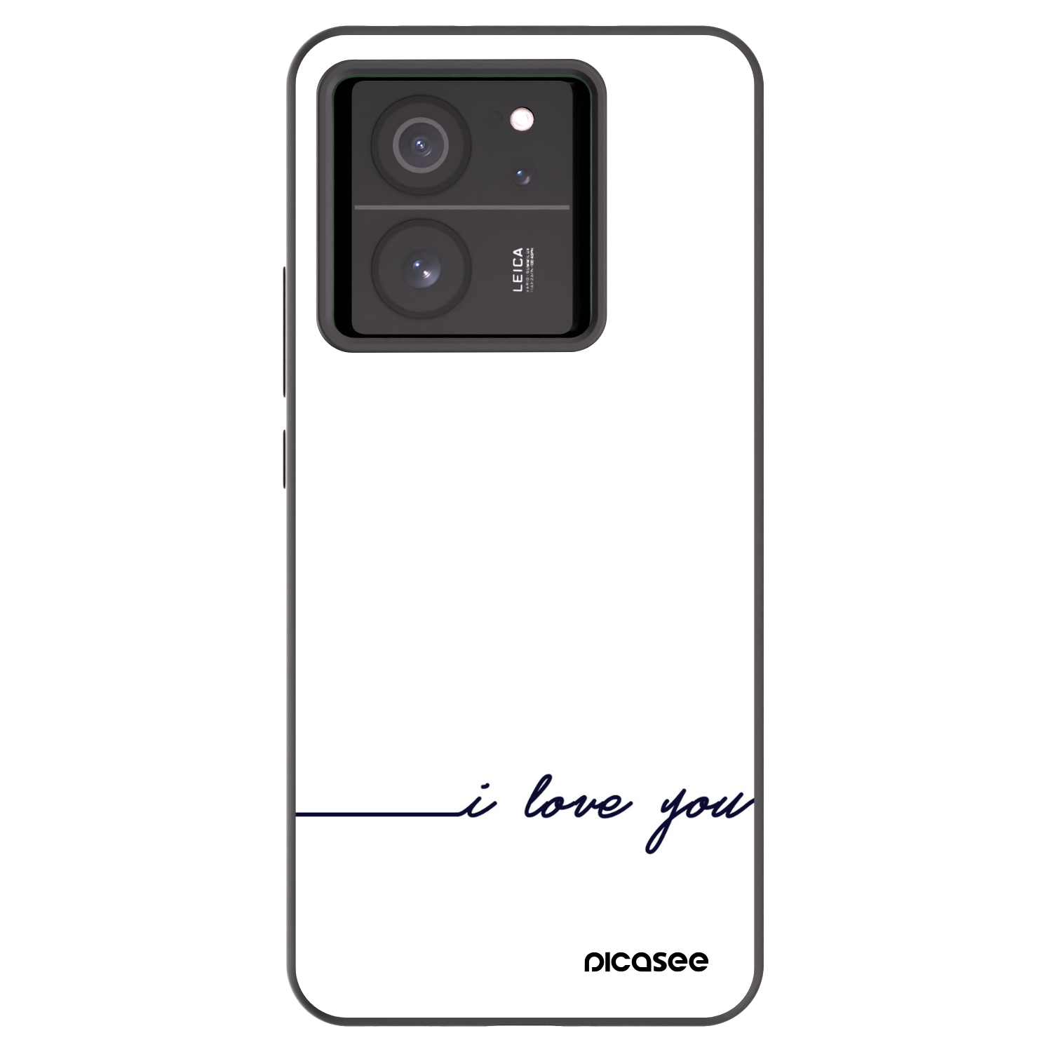 Picasee Xiaomi 13T Pro Hülle - Schwarzes Silikon - Ich liebe dich