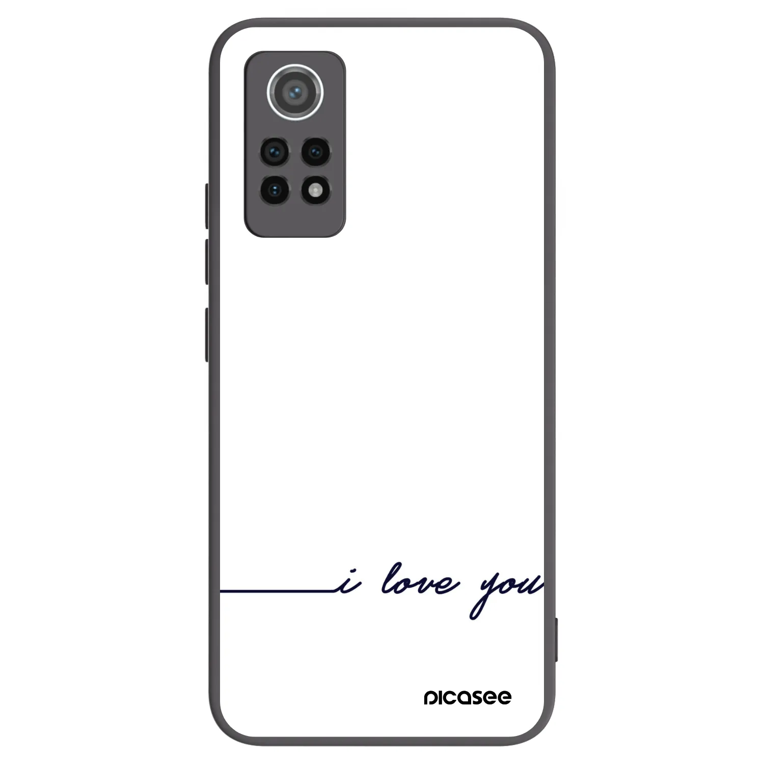 Picasee Xiaomi Redmi Note 12 Pro 4G Hülle - Schwarzes Silikon - Ich liebe dich