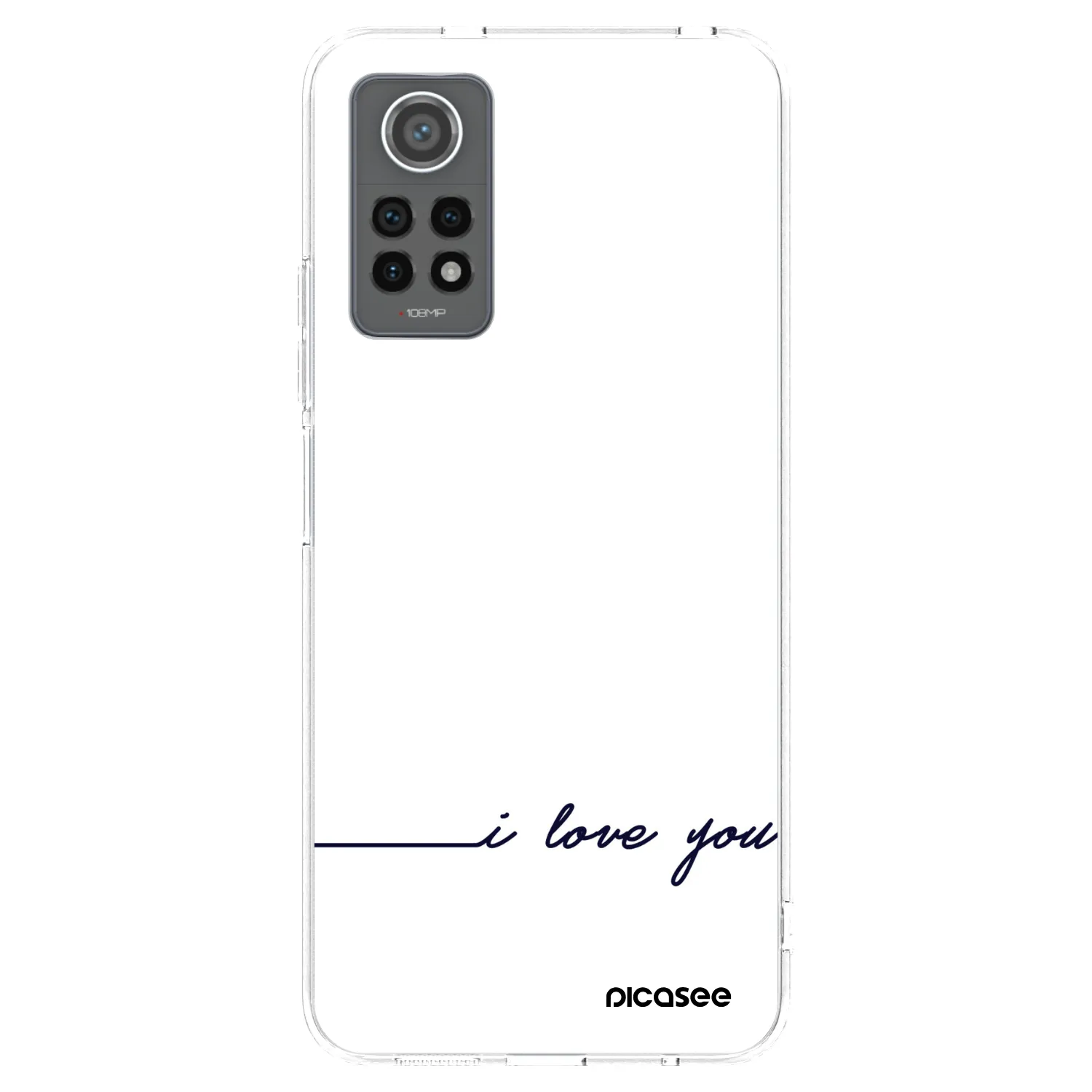 Picasee Xiaomi Redmi Note 12 Pro 4G Hülle - Transparentes Silikon - Ich liebe dich