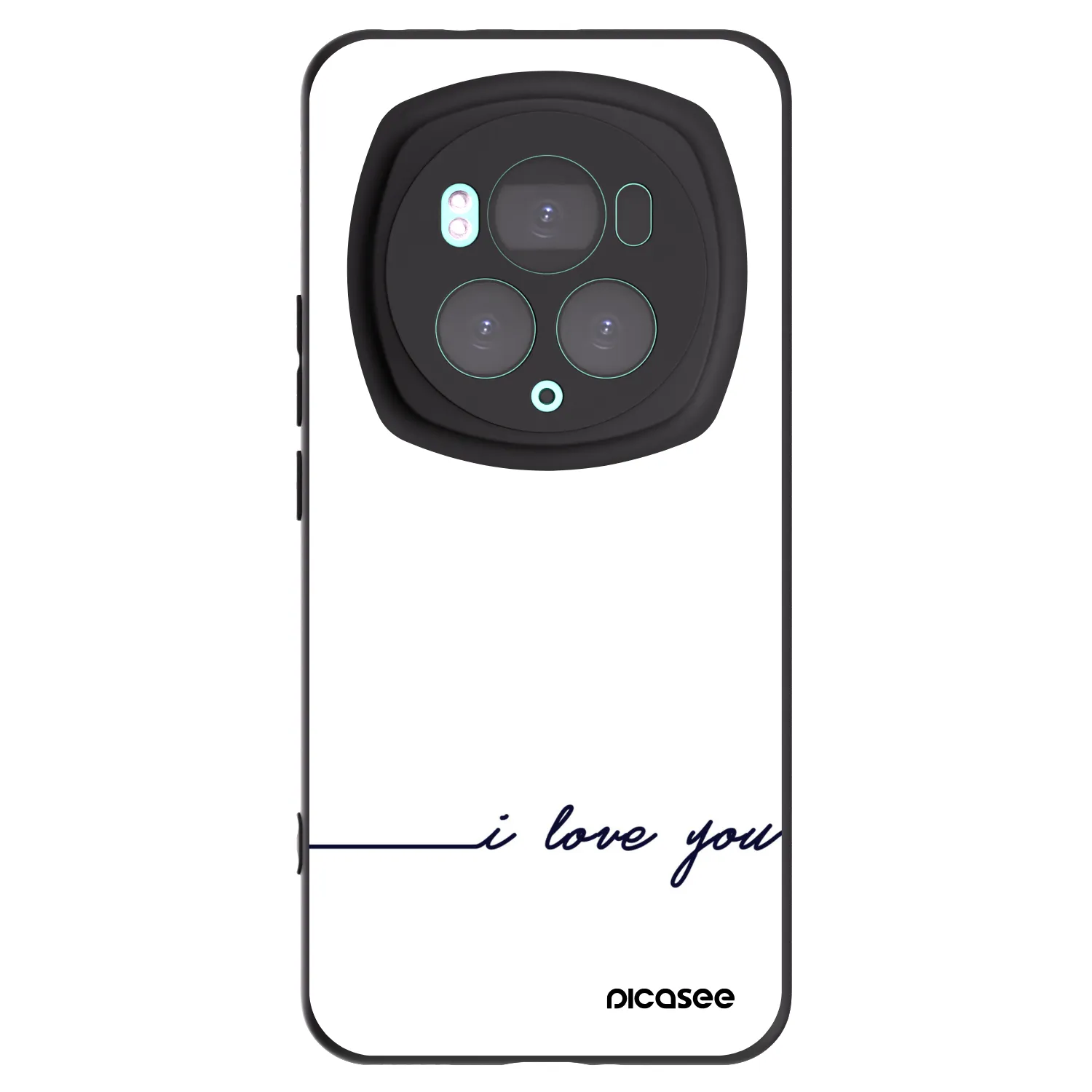 Picasee Honor Magic6 Pro Hülle - Schwarzes Silikon - Ich liebe dich