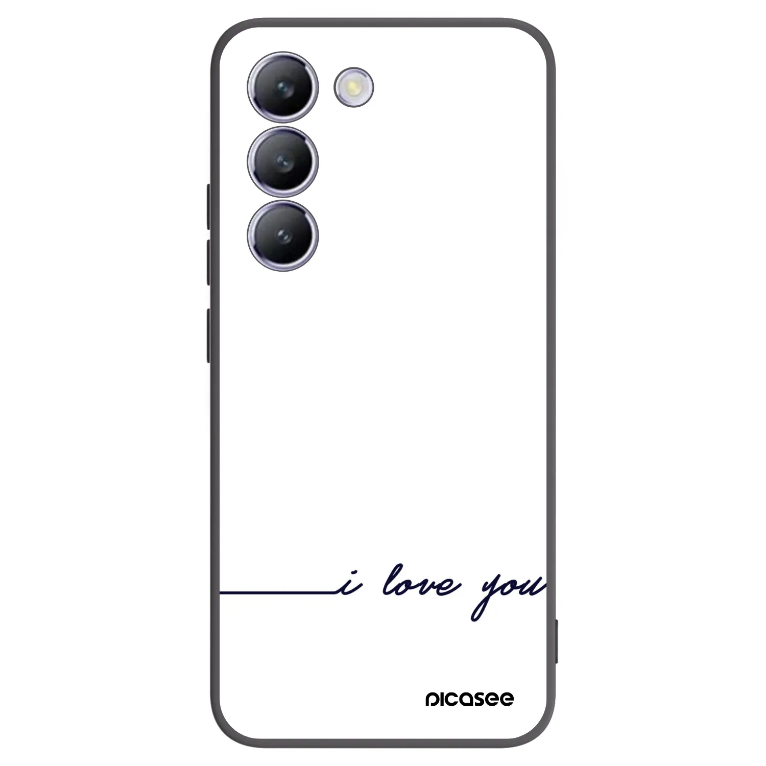 Picasee Vivo V40 SE 5G Hülle - Schwarzes Silikon - Ich liebe dich