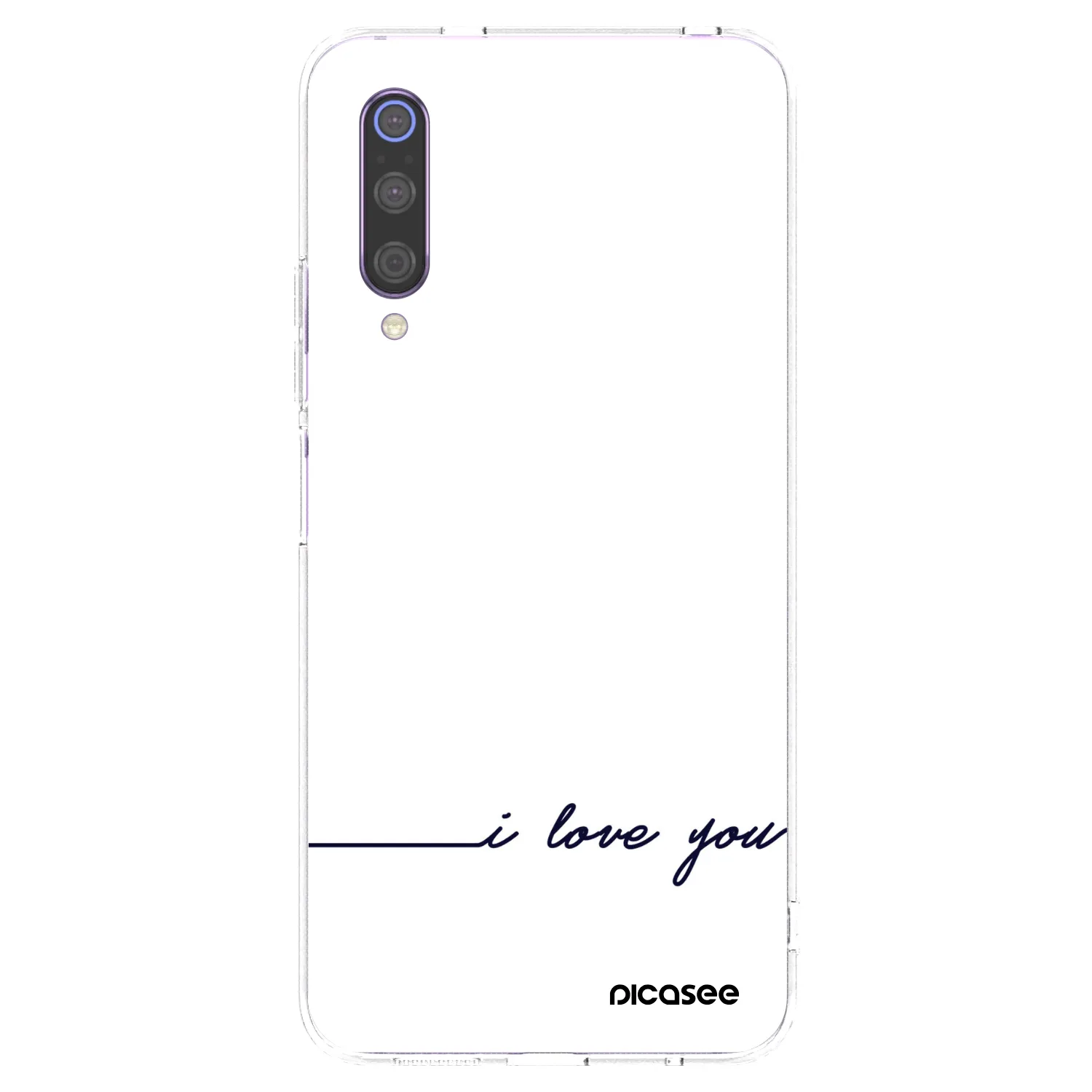 Picasee Xiaomi Mi 9 Hülle - Transparentes Silikon - Ich liebe dich