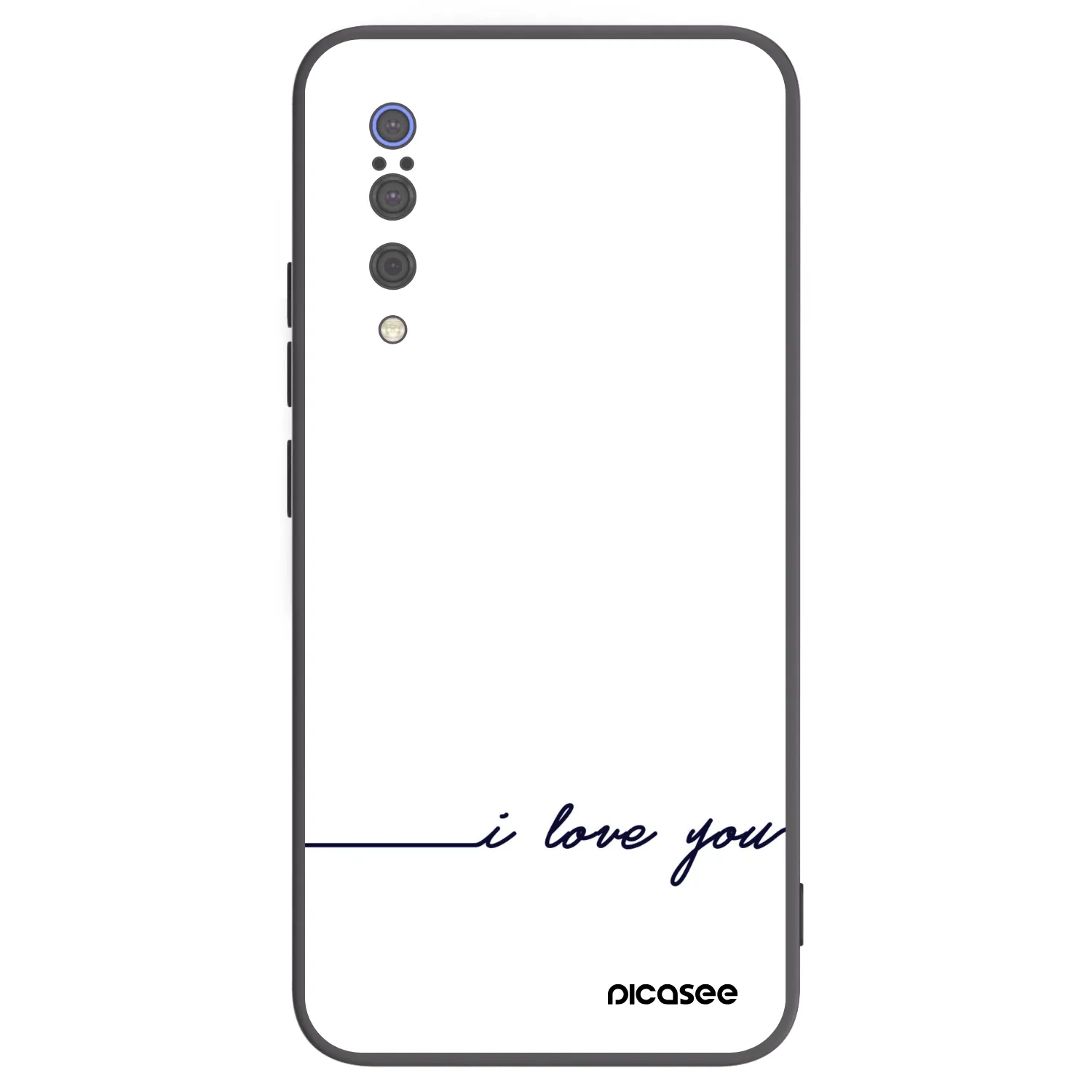 Picasee Xiaomi Mi 9 Hülle - Schwarzes Silikon - Ich liebe dich