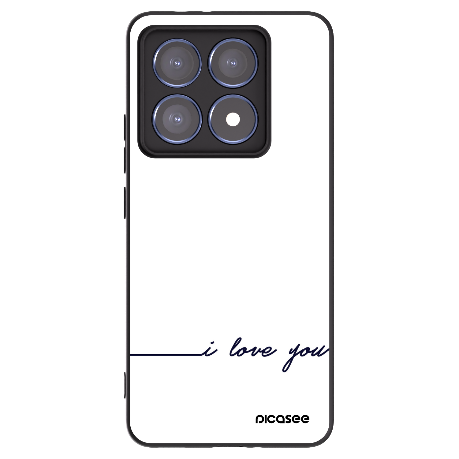 Picasee Xiaomi 14T Pro Hülle - Schwarzes Silikon - Ich liebe dich