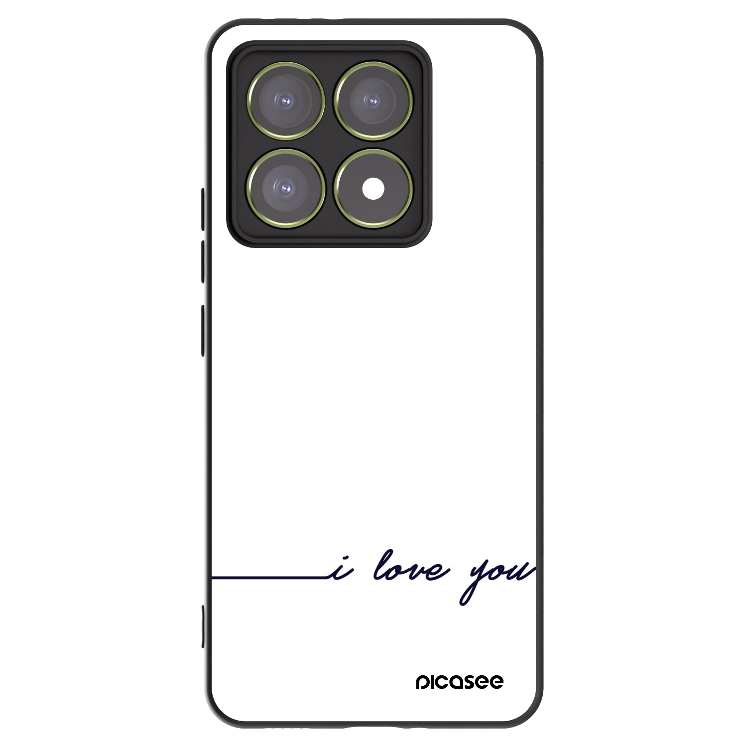 Picasee Xiaomi 14T Hülle - Schwarzes Silikon - Ich liebe dich