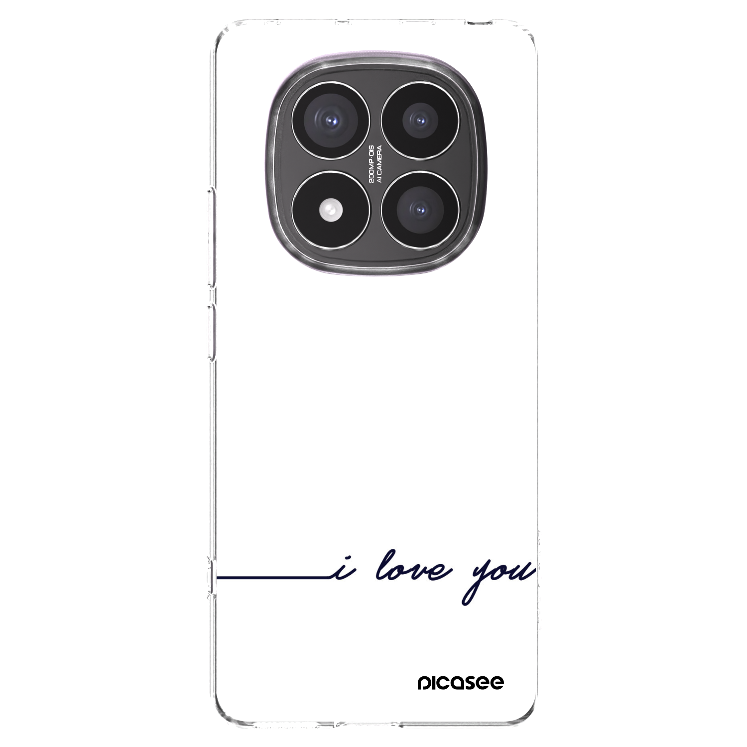 Picasee Xiaomi Redmi Note 14 Pro+ 5G Hülle - Transparentes Silikon - Ich liebe dich