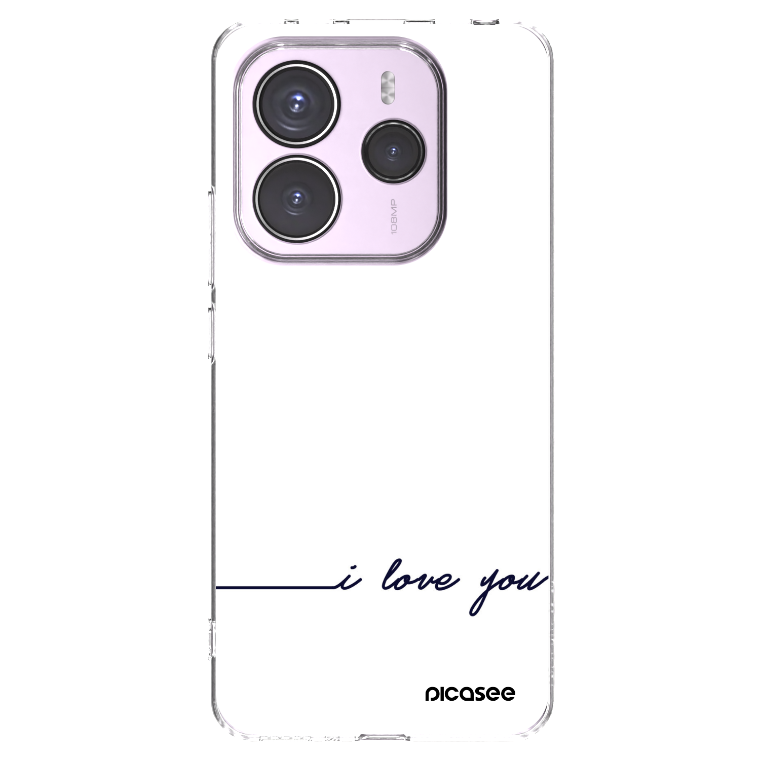 Picasee Xiaomi Redmi Note 14 5G Hülle - Transparentes Silikon - Ich liebe dich