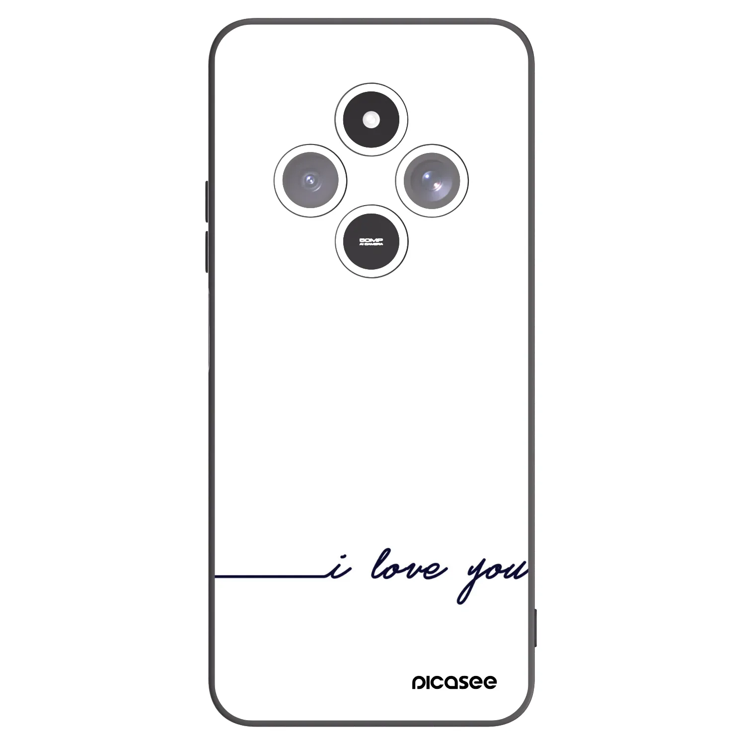Picasee Xiaomi Redmi 14C Hülle - Schwarzes Silikon - Ich liebe dich