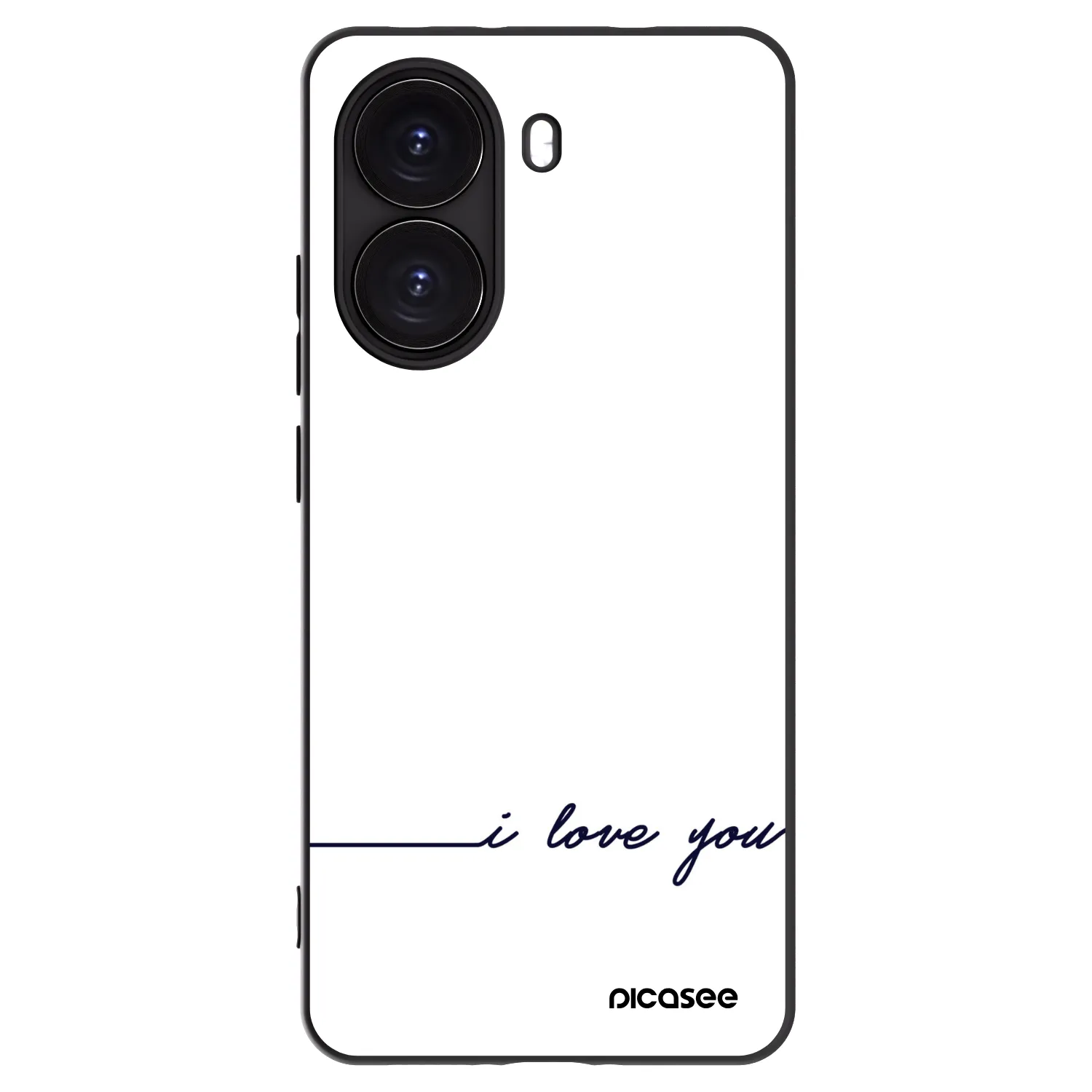 Picasee Xiaomi Poco X7 Pro 5G Hülle - Schwarzes Silikon - Ich liebe dich