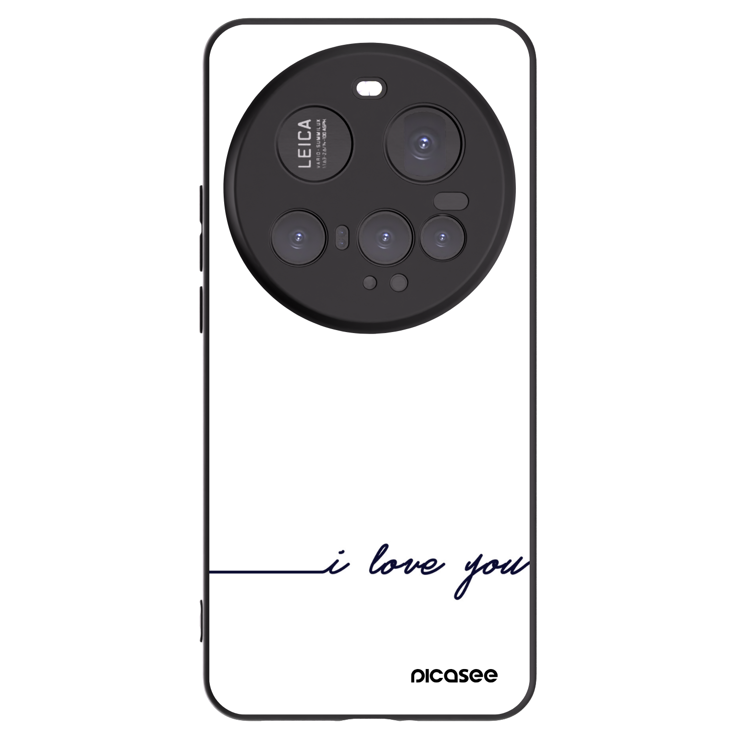 Picasee Xiaomi 15 Ultra Hülle - Schwarzes Silikon - Ich liebe dich