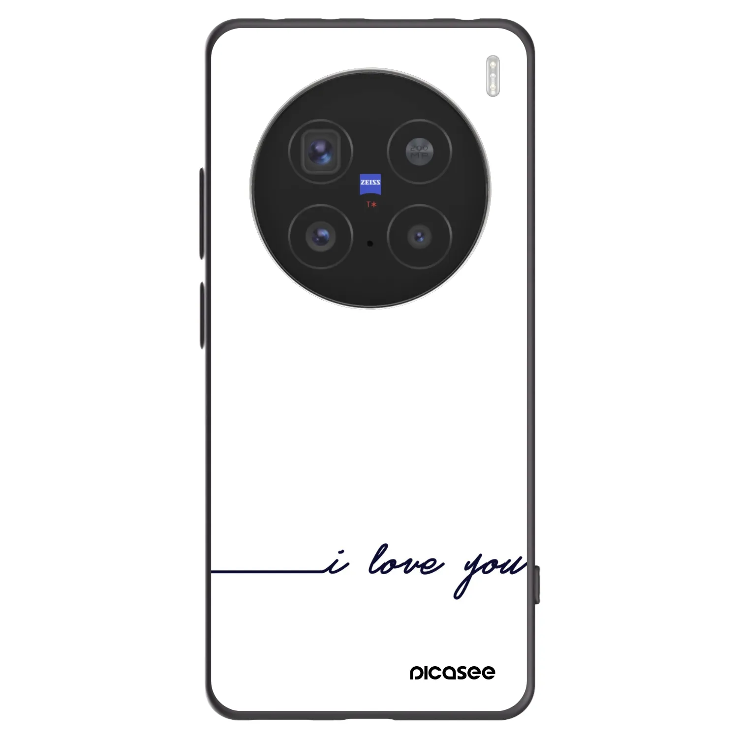 Picasee Vivo X200 Pro Hülle - Schwarzes Silikon - Ich liebe dich